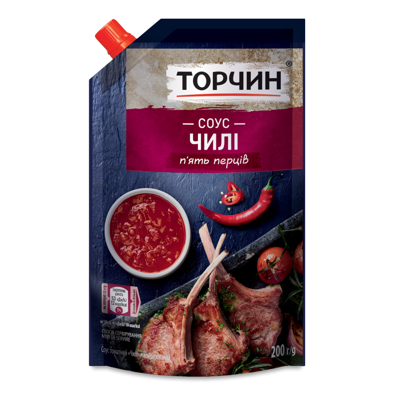 Соус томатний Чилі 200г д/п Торчин