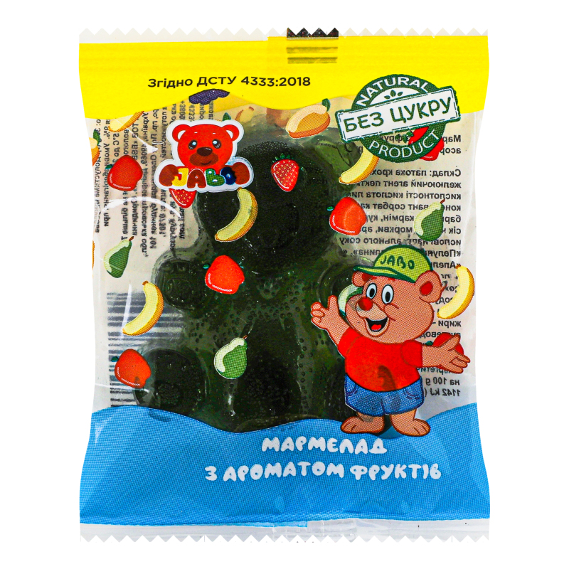 Мармелад з ароматом фруктів без цукру Jabo м/у