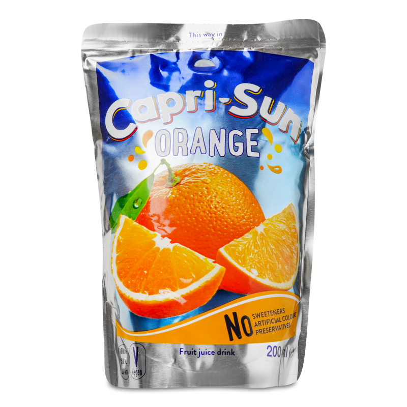 Напій соковмісний апельсиновий 200мл Capri-Sun