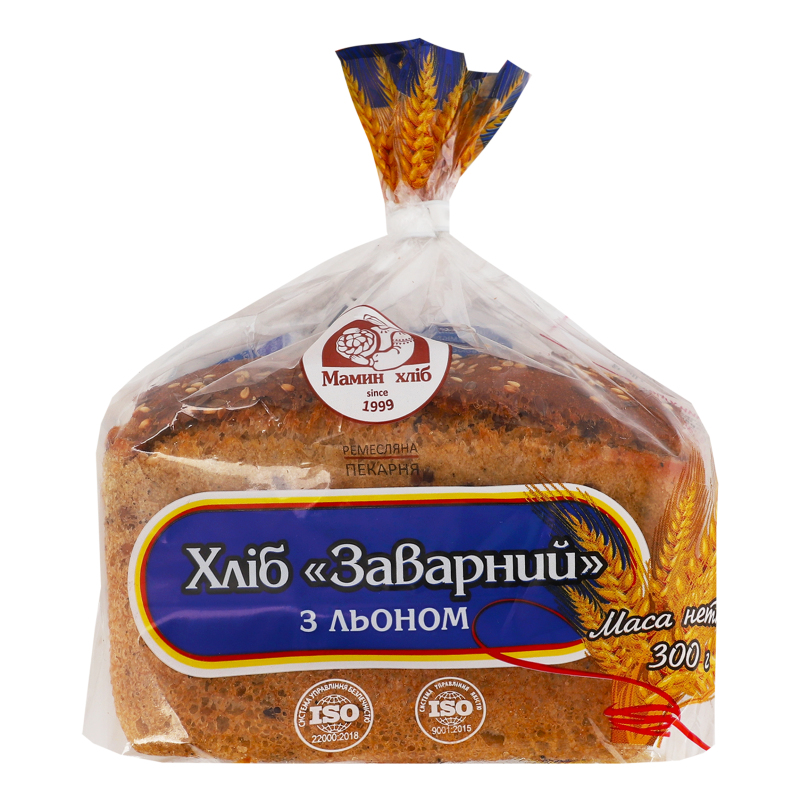 Хліб з льоном Заварний Мамин хліб м/у