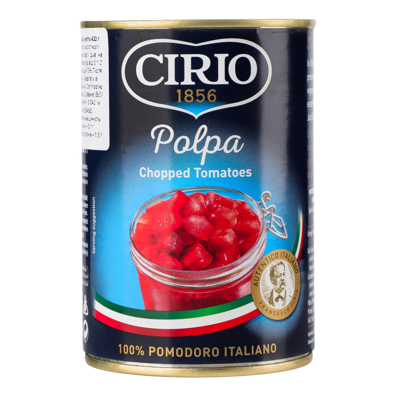 Томаты різані в томатному соку Pоlpa Cirio з/б