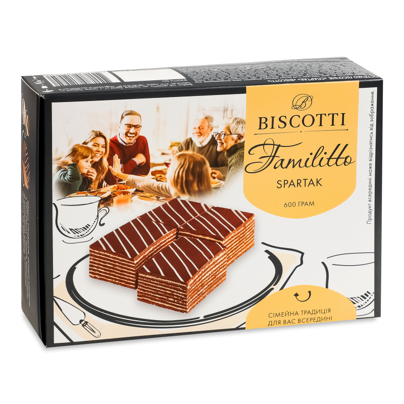 Тістечко пісочне Spartak 600г Biscotti