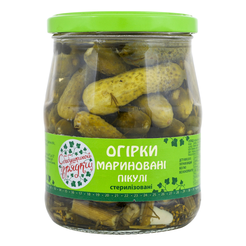 Огірки мариновані Пікулі С Бабушкиной Грядки с/б
