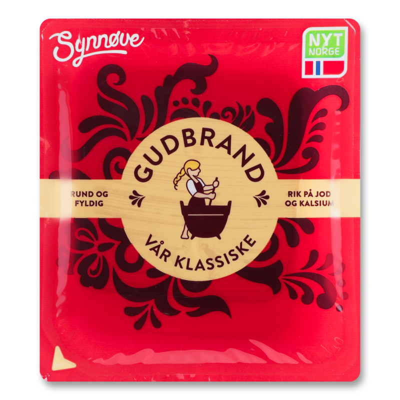 Сир Гудбрандсдален 35% нарізка 150г газ/уп Сінове
