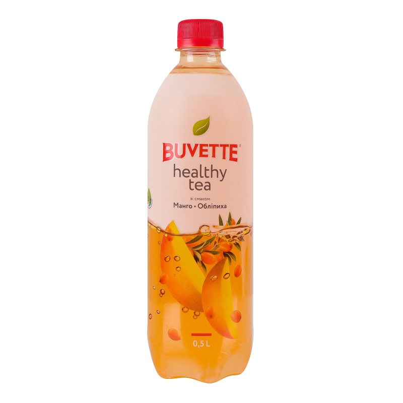 Напій безалкогольний соковмісний негазований Манго-обліпиха Healthy tea Buvette п/пл
