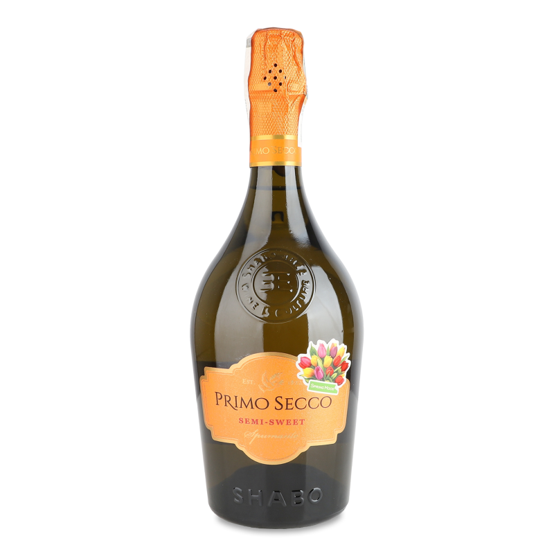 Вино ігристе Primo Secco біле н/солодке 11,3% 0,75л Shabo