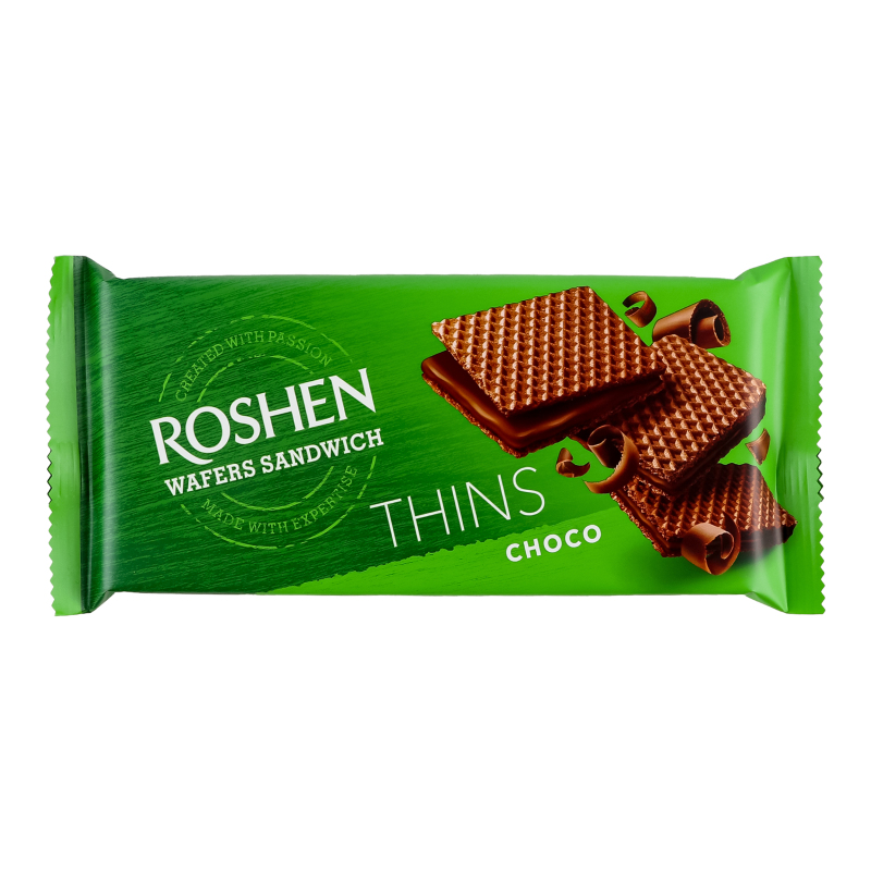 Вафлі Choco Sandwich Thins Roshen м/у