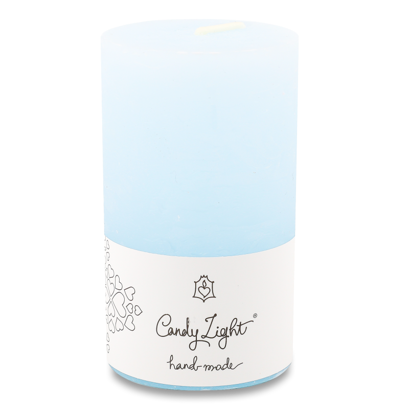 Свічка Циліндр небесно-блакитна С06*10/1-5.5 Candy Light