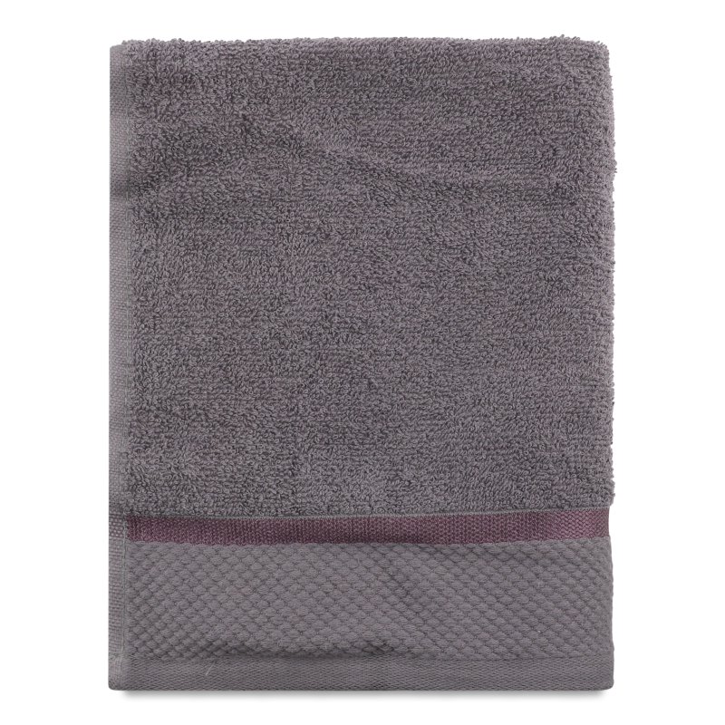Рушник темно-сірий махровий 40*70см 360г/м2 Aisha