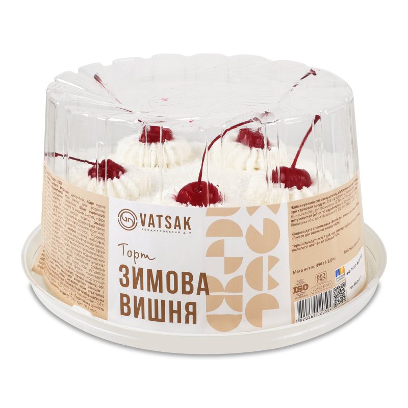 Торт Зимова вишня 500г Вацак
