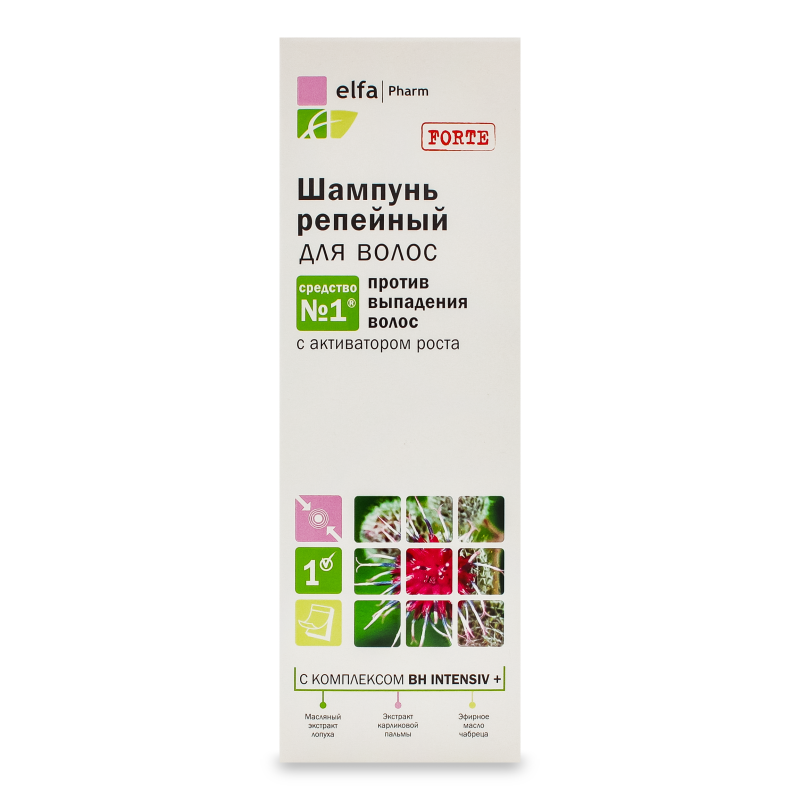 Шампунь реп’яховий 200мл Elfa Pharm