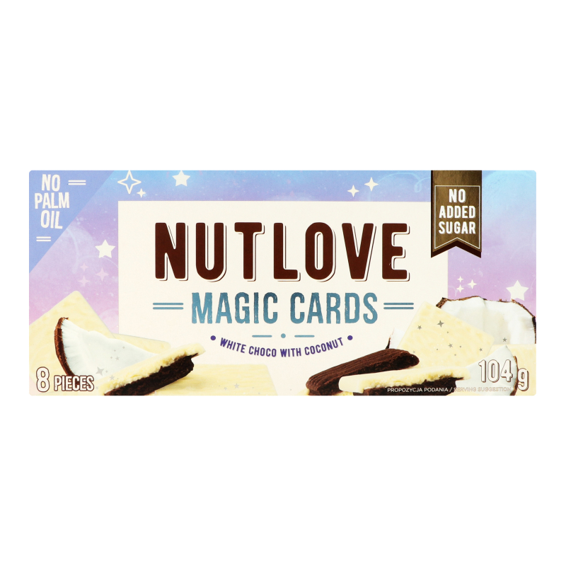 Печиво Білий шоколад з кокосом Magic Cards Nutlove Allnutrition к/у