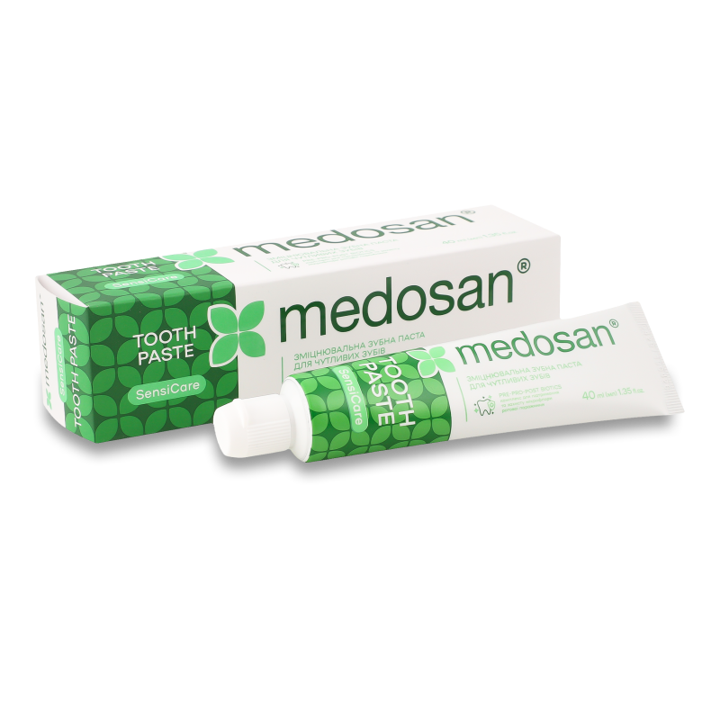 Паста зубна SensiCare зміцнювальна д/чутливих зубів 40мл Medosan