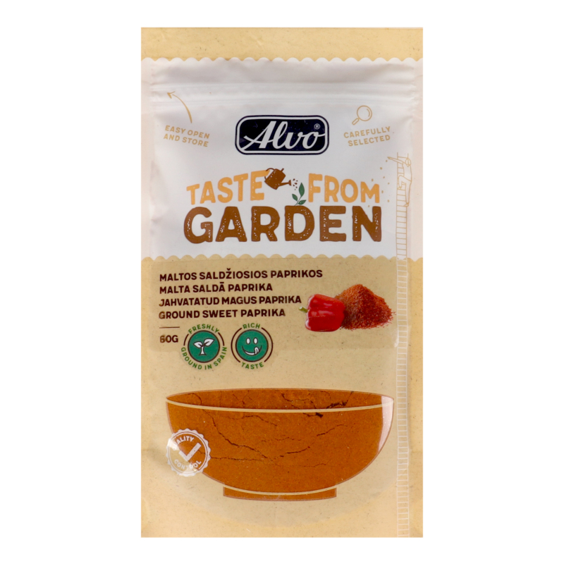 Приправа Паприка червона солодка мелена Taste from garden Alvo д/п