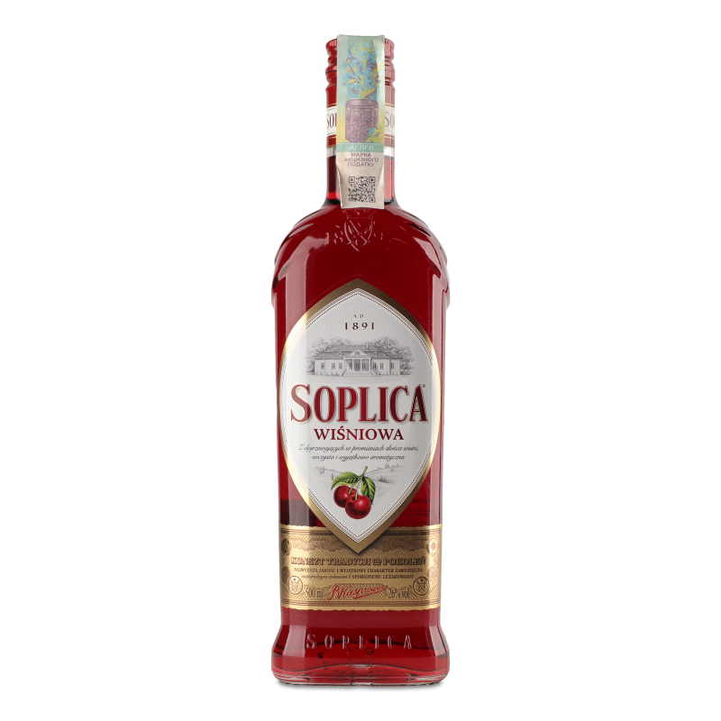 Лікер Вишня 26% 0,5л Soplica