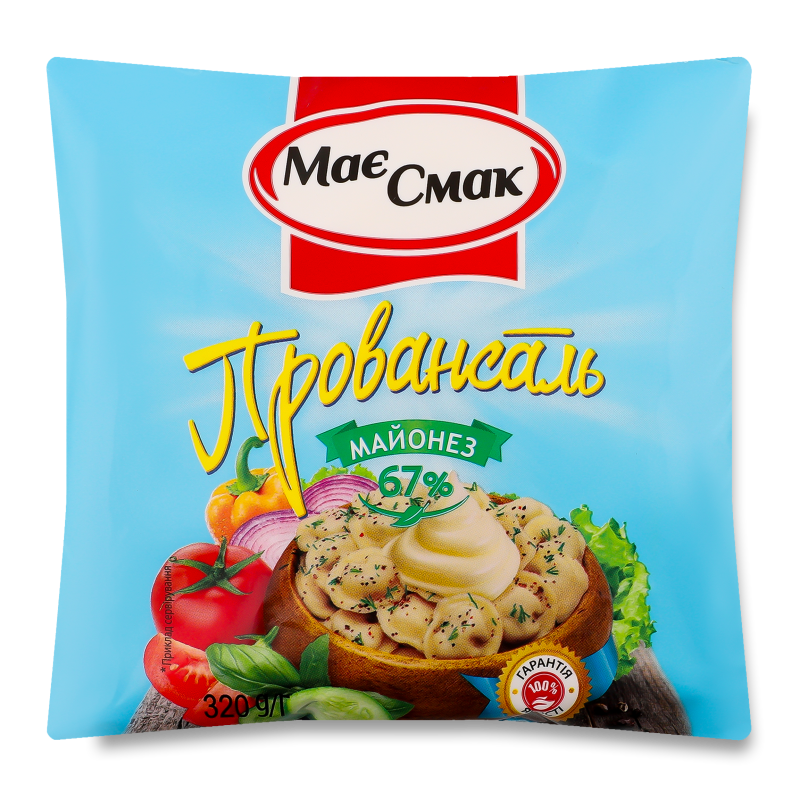 Майонез Провансаль 67% 320г п/е Має Смак