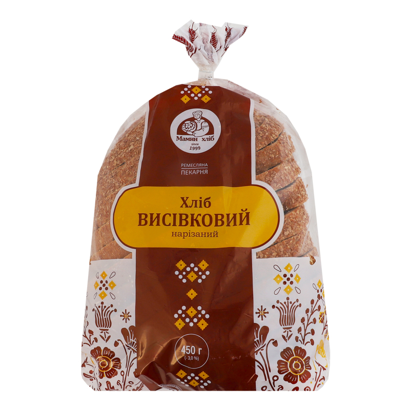 Хліб нарізний Висівковий Мамин хліб м/у