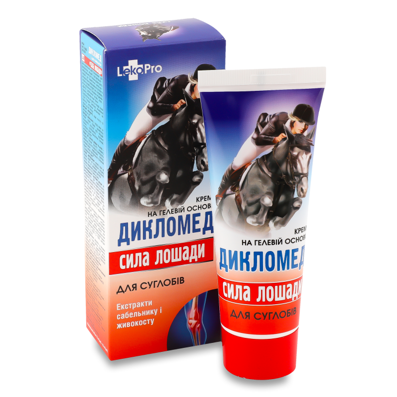 Крем-гель д/суглобів Сила коня Дикломед 75мл ЛекоПро