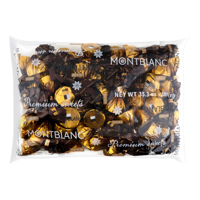 【monmon】 Цукерки шоколадні з цілим лісовим горіхом Montblanc Roshen м/у 1кг