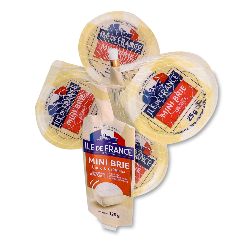 Сир м’який Mini Brie 125г Ile De France