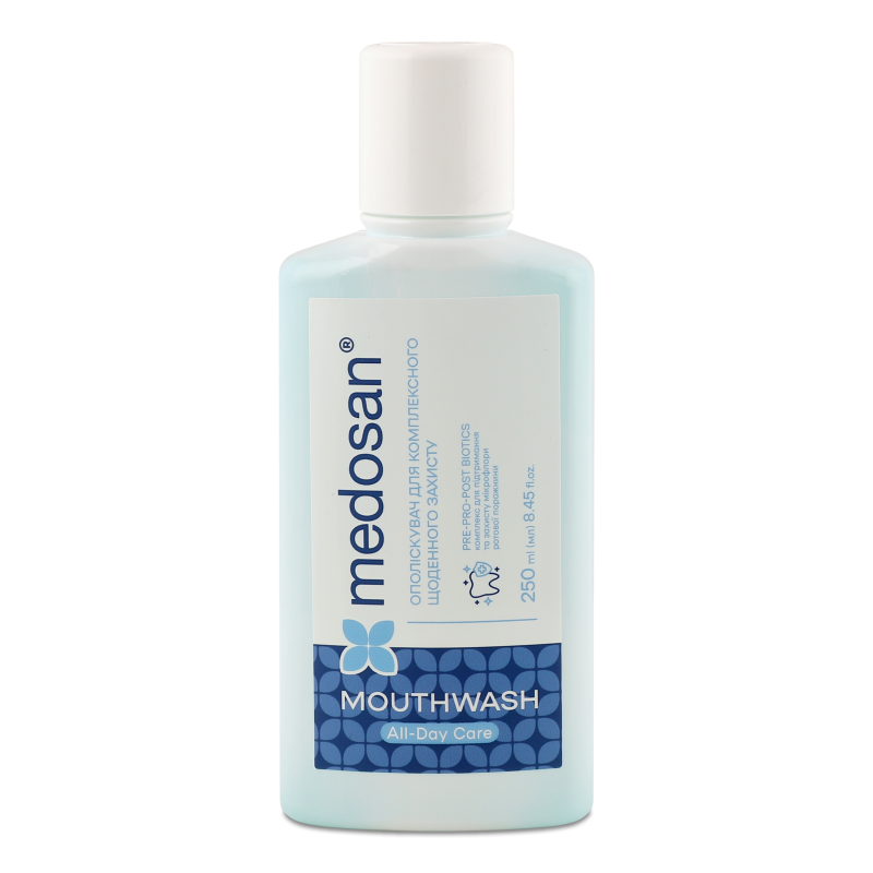 Ополіскувач д/ротової порожнини All-Day Care д/комплексного щоденного захисту 250мл Medosan