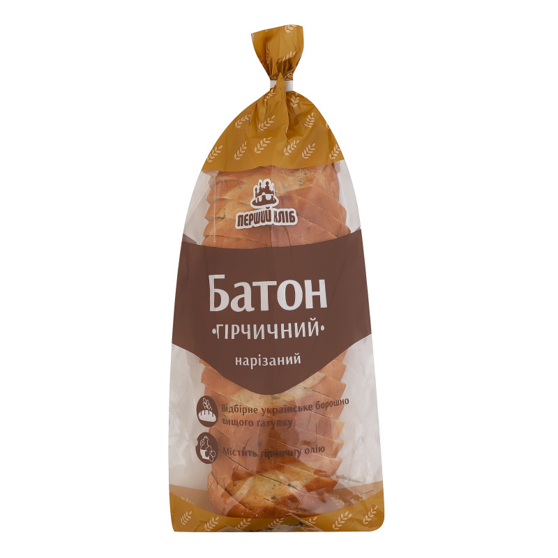 Батон нарізний Гірчичний Перший хліб м/у