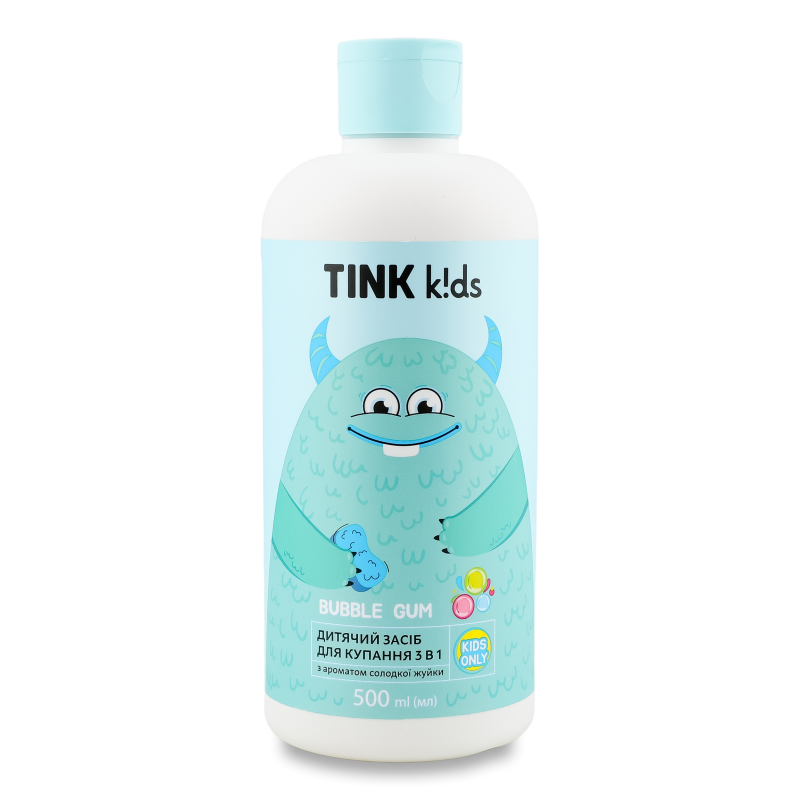 Засіб д/купання дитячий 3в1 Bubble Gum 500мл Tink k!ds