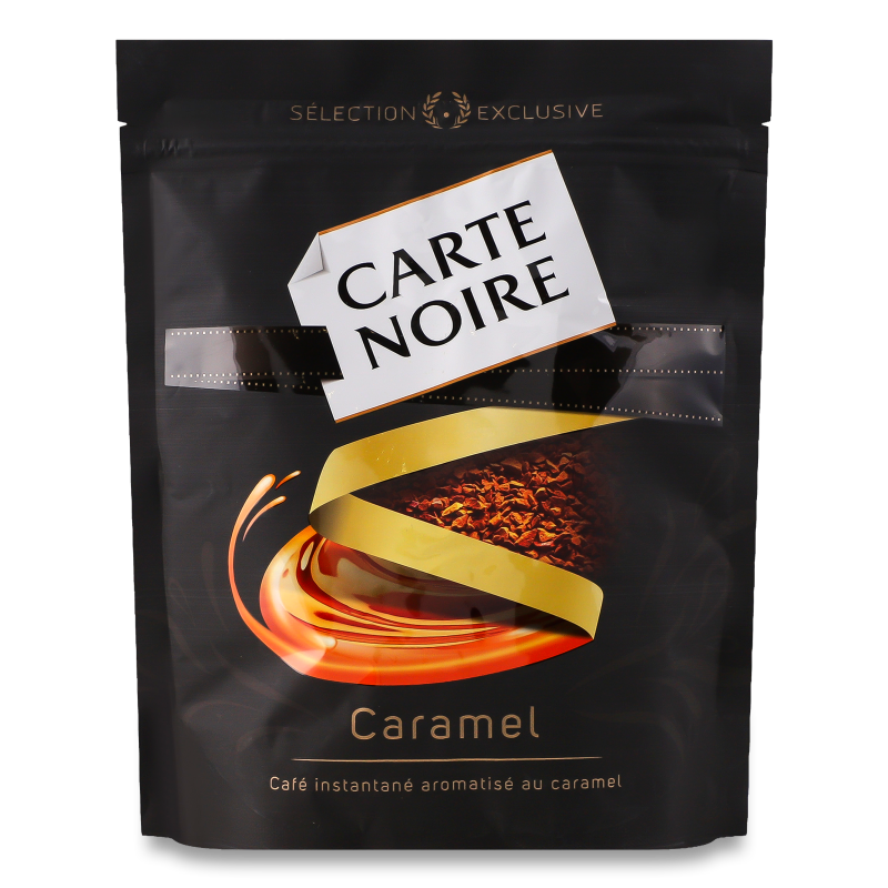 Кава Caramel розчинна з смаком карамелі 120г економ пакет Carte Noire