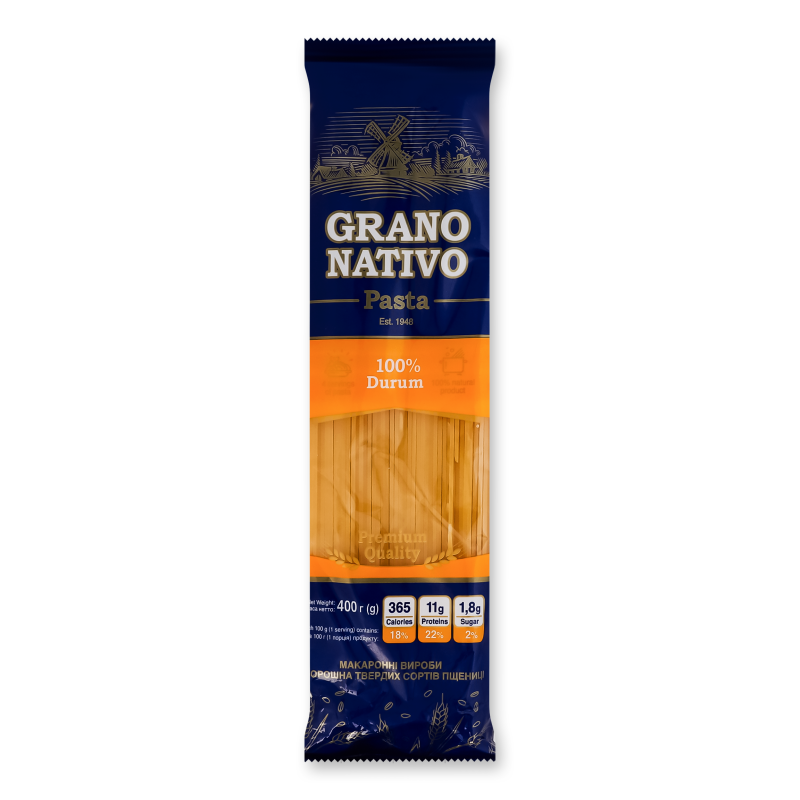 Вироби макаронні Спагетті 400г Grano Nativo