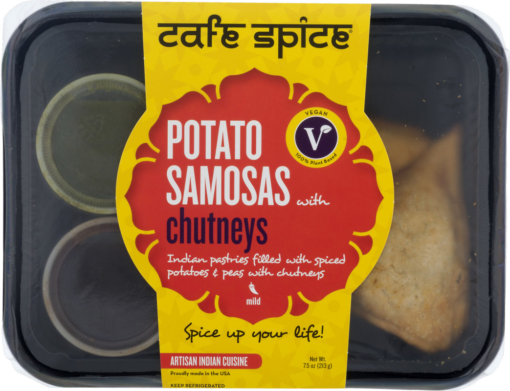 Cafe Spice Potato Samosas with Chutneys Cafe Spice(825120004925