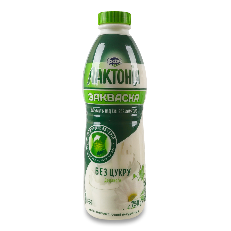 Напій кисломолочний йогуртний Закваска 2,2% 750г пет Лактонія