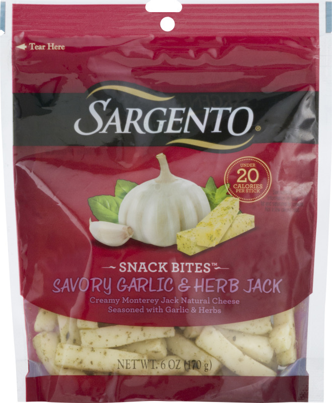 Sargento Snack Bites Savory Garlic & Herb Jack Sargento(46100020029