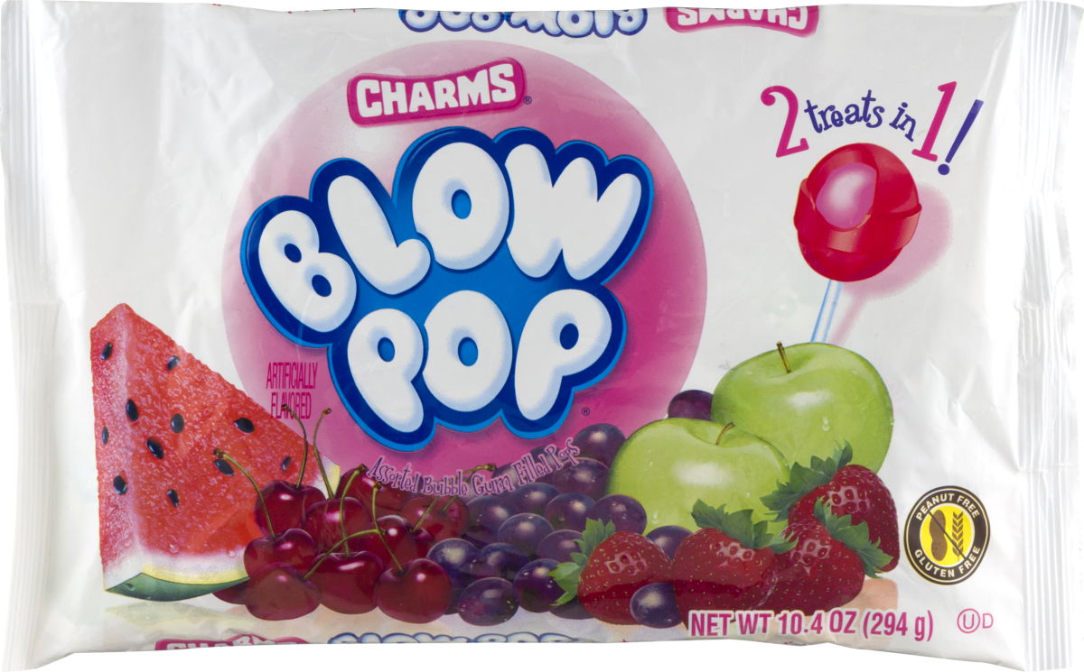 Charms Blow Pop Assorted Bubble Gum Filled Pops Charms(14200084531