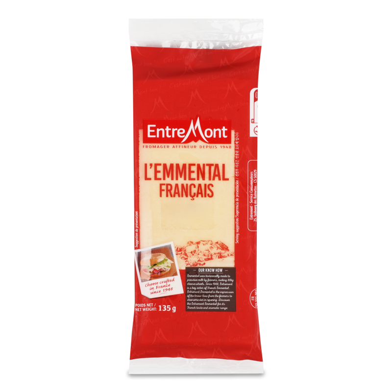 Сир Emmental 45% 135г п/е Entremont