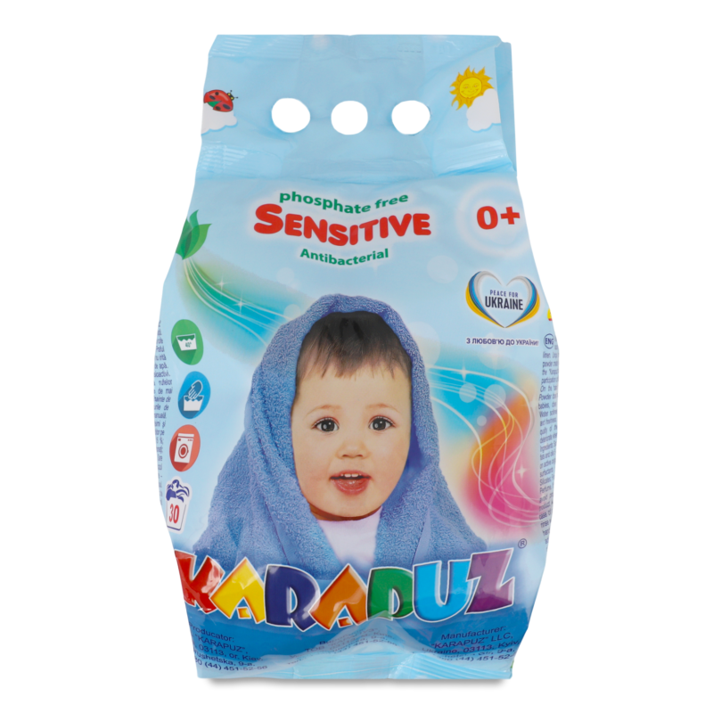 Порошок пральний д/новонароджених автомат 2,4кг Карапуз