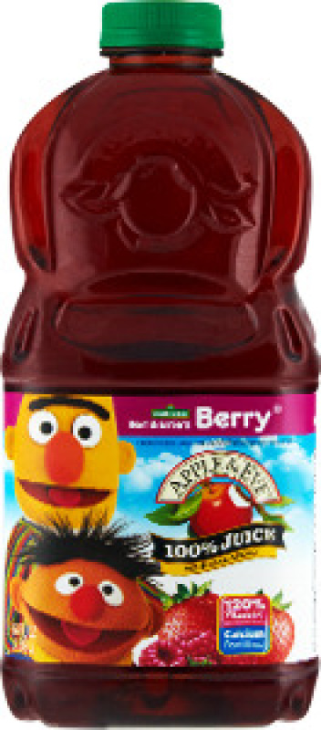 Apple & Eve Sesame Street Bert & Ernie's Berry 100% No Sugar