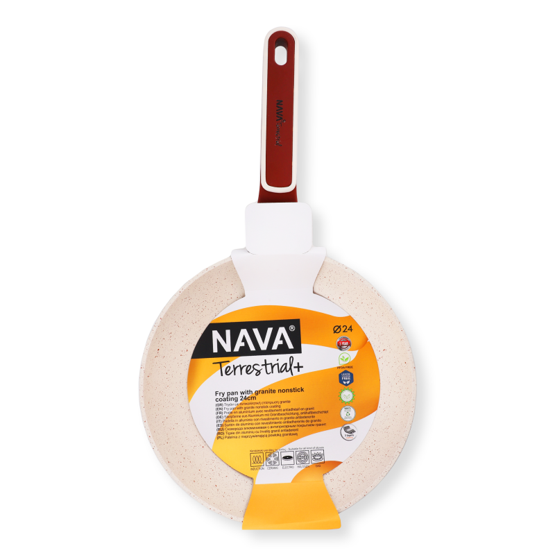 Сковорода Terrestrial керамічне антипригарне покриття 24см 10-144-302 Nava