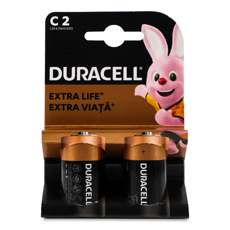 Елемент живлення Басік C 1,5V LR14 алкаліновий 2шт Дюрасел