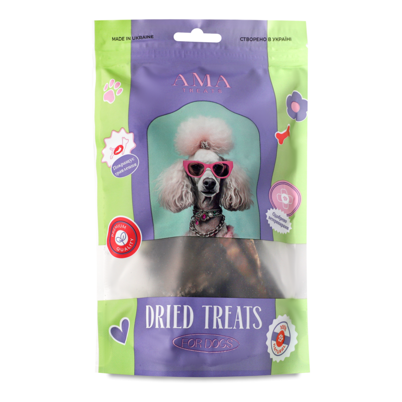 Ласощі д/собак Рубець яловичий 100г АМА Трітс