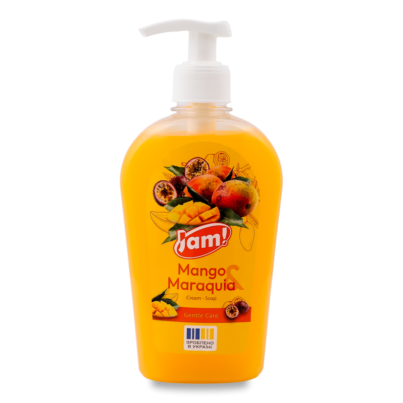 Крем-мило Mango&Maraquia з гліцерином 325г з дозатором Jam!