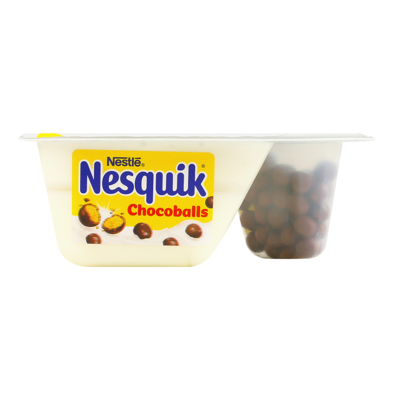 Йогурт 4.9% зі злаковими кульками в шоколадній глазурі Nesquik ст