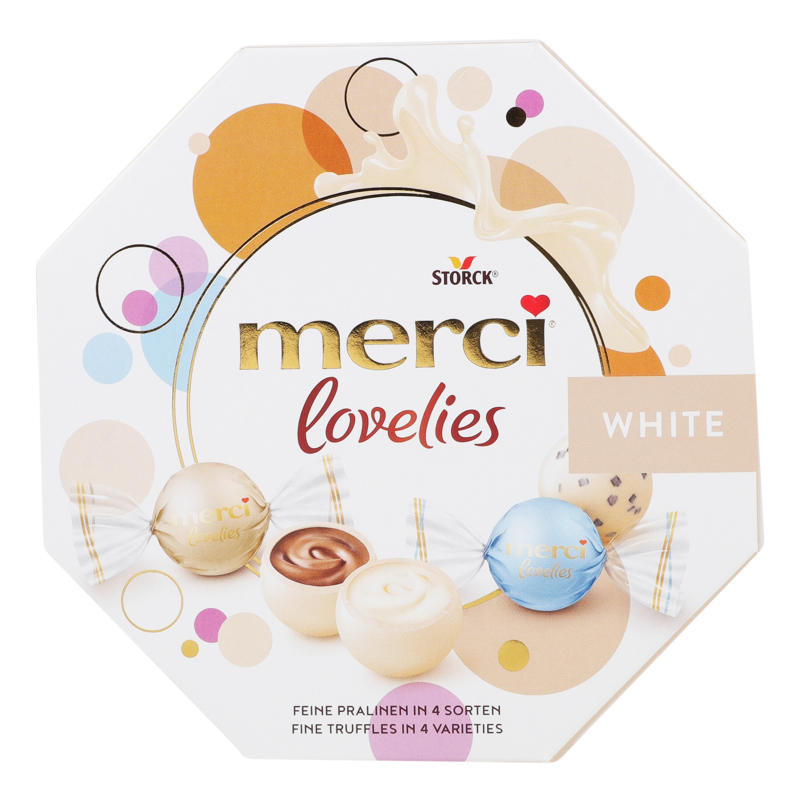 Конфеты White Lovelies Merci к/у 185г Merci(4014400179019): купить