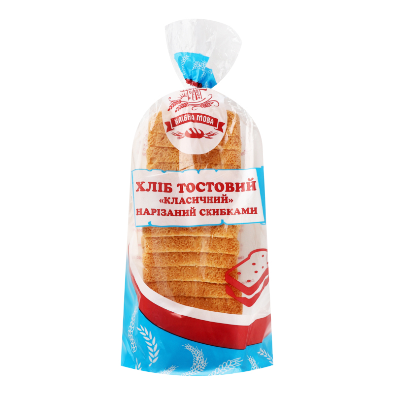 Хліб нарізаний тостовий Класичний Хлібна мова м/у