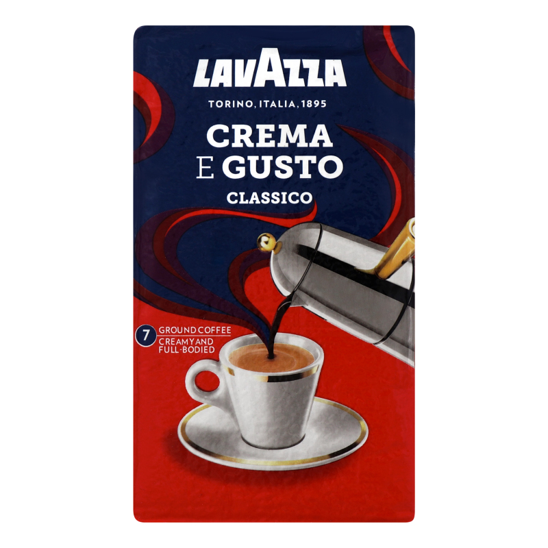 Кофе натуральный жареный молотый Crema e Gusto Lavazza в/у 250г Lavazza ...