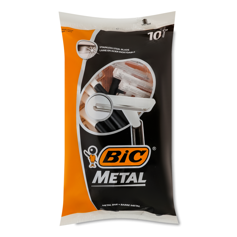 Станок д/гоління Метал одноразовий 10шт Бік