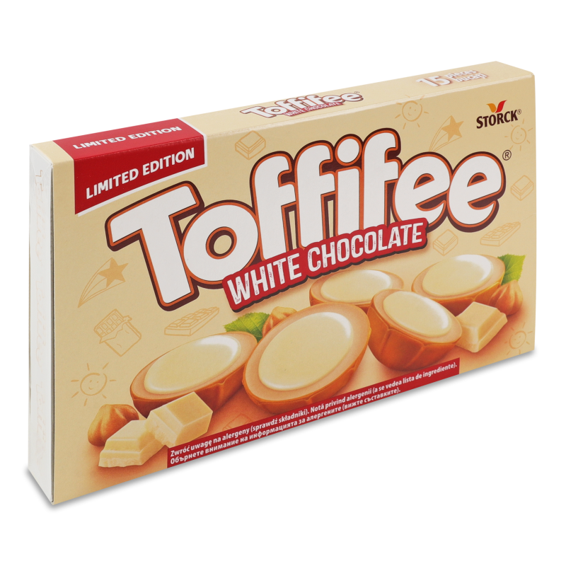 Цукерки Toffifee з білого шоколаду з лісовим горіхом 125г Storck