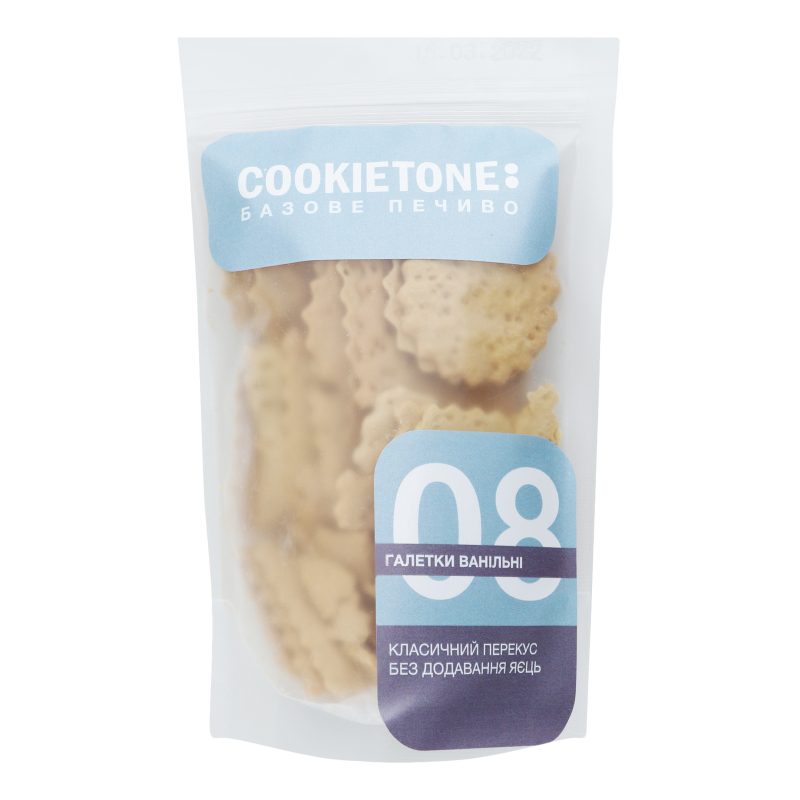 Печиво затяжне Галетки ванільні Cookietone д/п