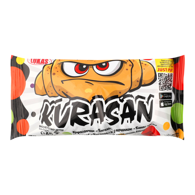 Круасанчик з начинкою какао крем Kurasan Lukas м/у