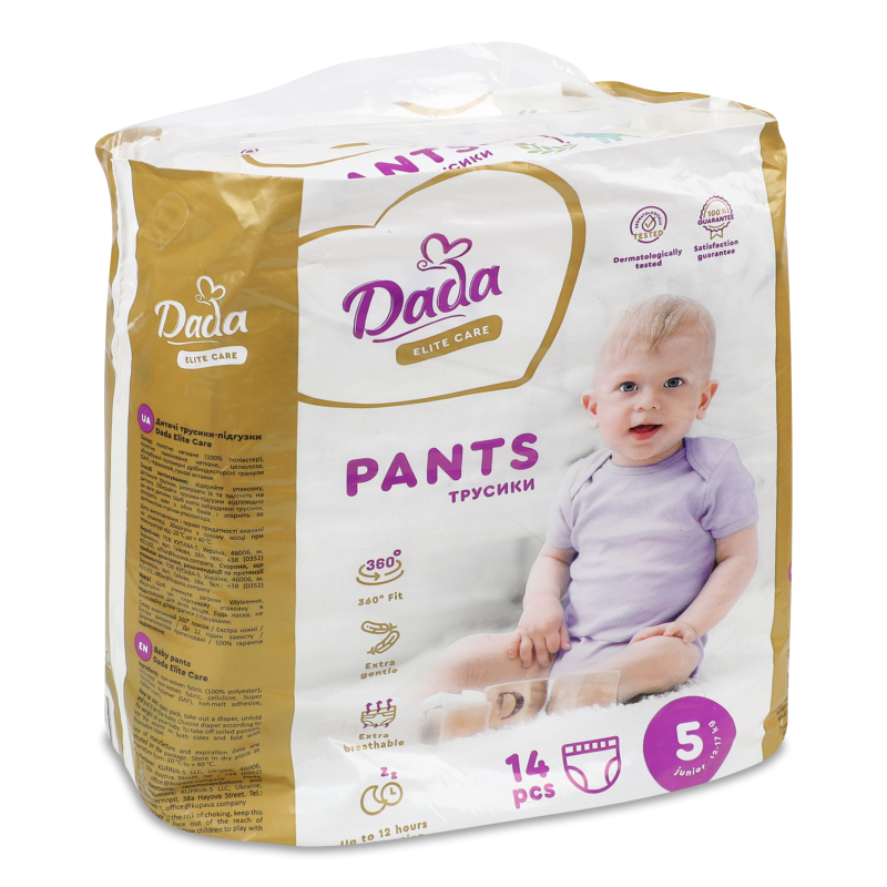 Підгузки-трусики Еліт Кеа 5 Джуніор 12-17кг 14шт ДаДа