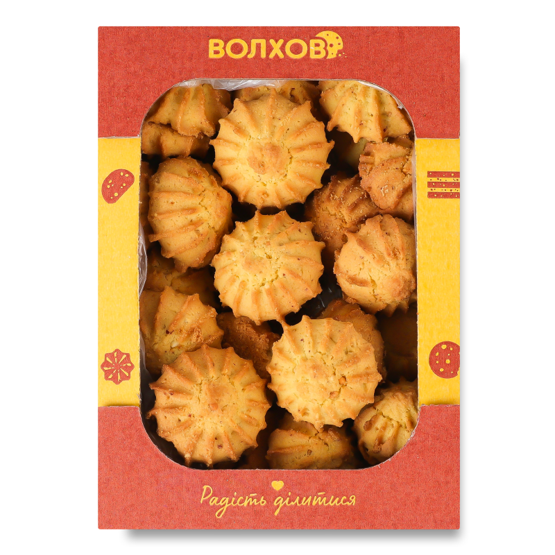 Печиво здобне пісочно-відсадне Родзинка 350г Волхов